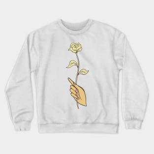 Hand and roses Crewneck Sweatshirt